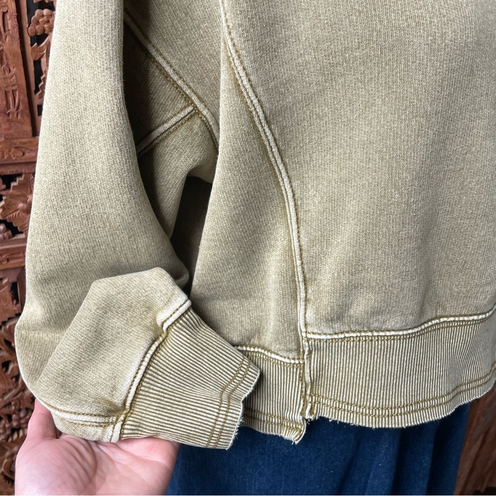 FREE PEOPLE Movement Cropped Boxy Crewneck Pull Over Sweatshirt - Picture 6 of 11